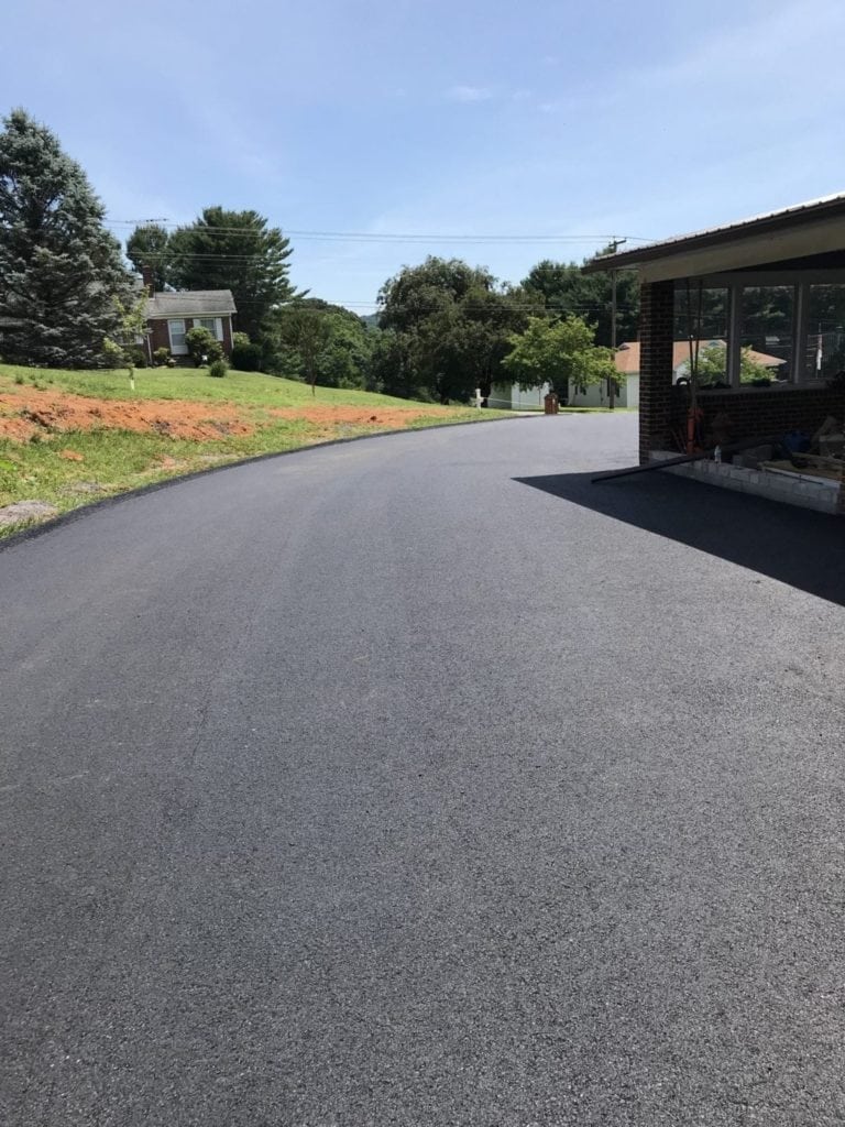 Grading of residential driveway in Staunton VA